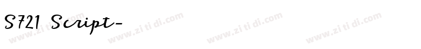 S721 Script字体转换